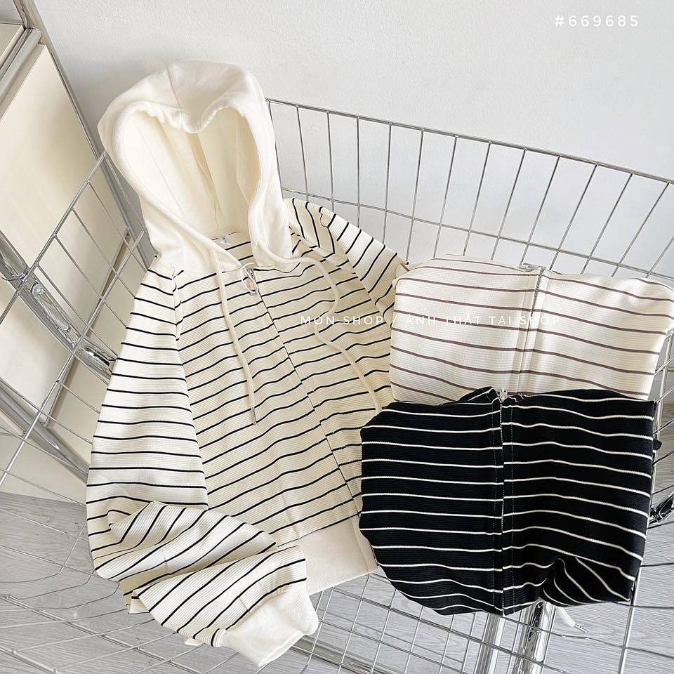 Khoác gân vừa nón trắng 818 #669685