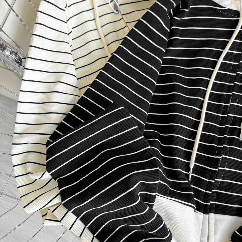 Khoác gân vừa nón trắng 818 #669685