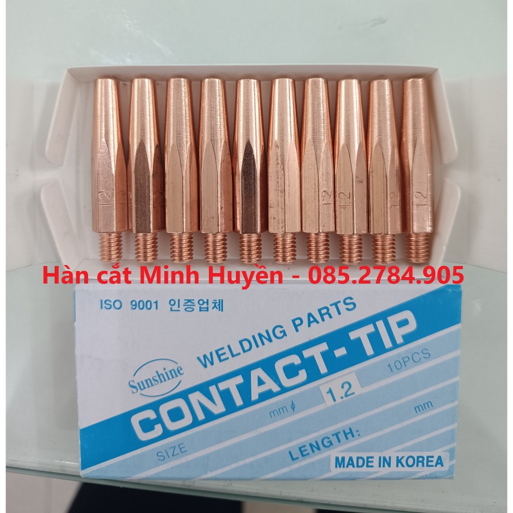 Bép hàn mig M6x45, M6x40 dùng cho mỏ hàn mig 200,350,500