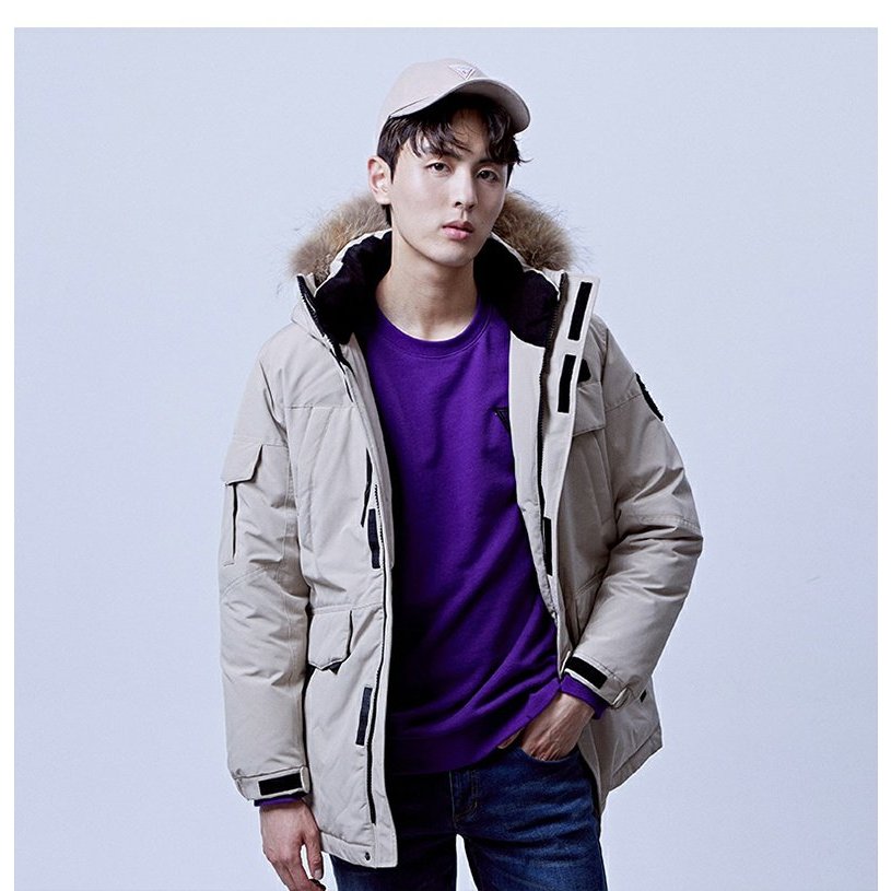 Áo khoác parka lông vũ G.U.E.S.S mặc thời tiết đại hàn, xuất dư xịn sang Hàn AK339