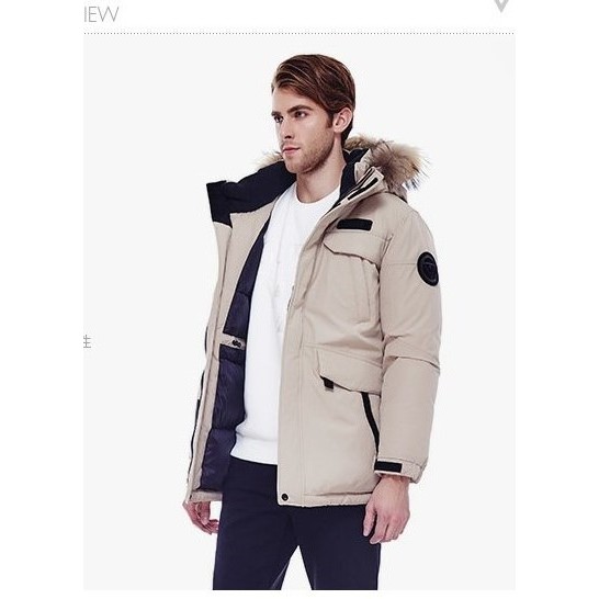 Áo khoác parka lông vũ G.U.E.S.S mặc thời tiết đại hàn, xuất dư xịn sang Hàn AK339