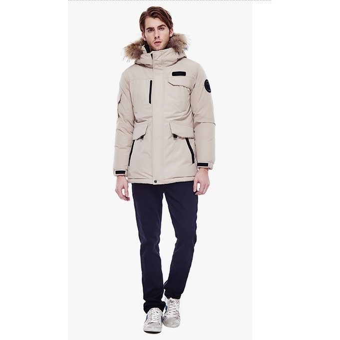 Áo khoác parka lông vũ G.U.E.S.S mặc thời tiết đại hàn, xuất dư xịn sang Hàn AK339