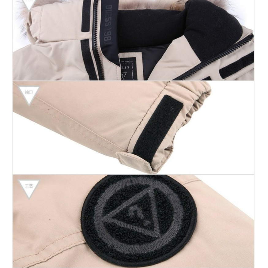 Áo khoác parka lông vũ G.U.E.S.S mặc thời tiết đại hàn, xuất dư xịn sang Hàn AK339