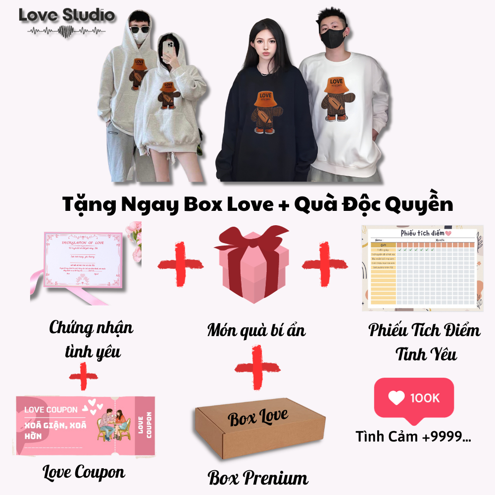 Áo khoác hoodie nỉ bông form Rộng Nam Nữ Unisex local brand hàn quốc cute dễ thương L66