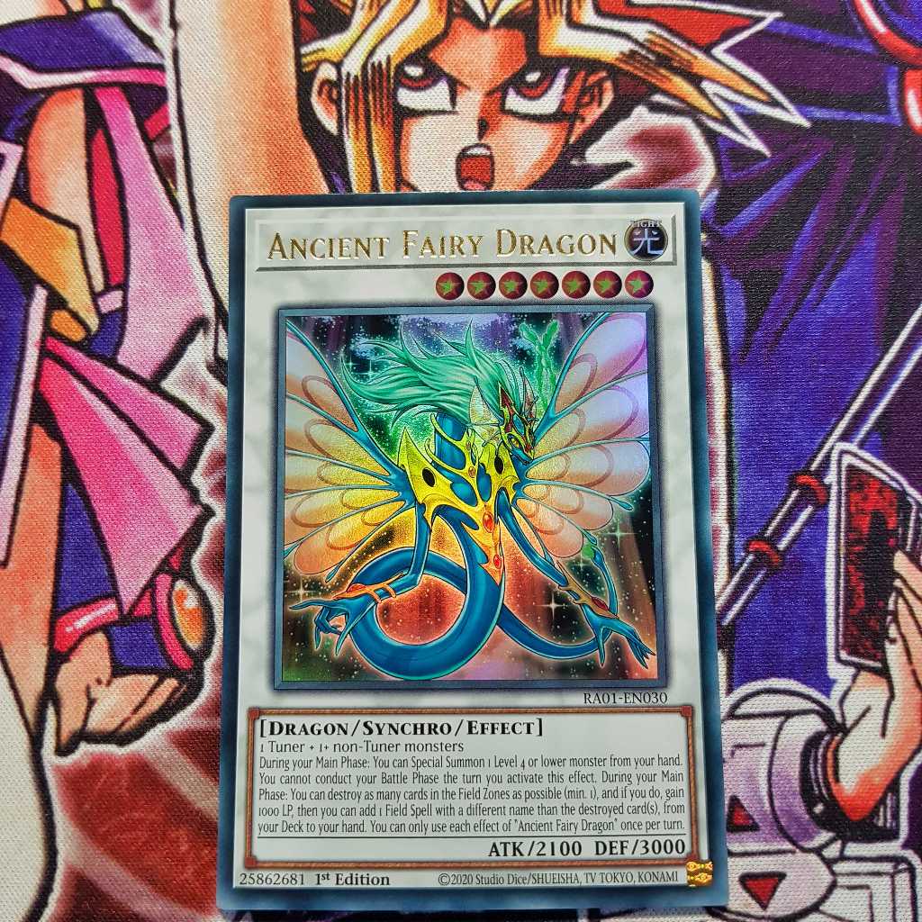Thẻ bài Yugioh chính hãng | Ancient Fairy Dragon | RA01 Ultra, Secret Rare