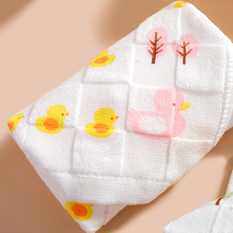 Set 5 khăn sữa cho bé vải cotton cao cấp, size 25cm x 25cm, khăn sữa cho bé sơ sinh mềm mại, an toàn thấm hút tốt