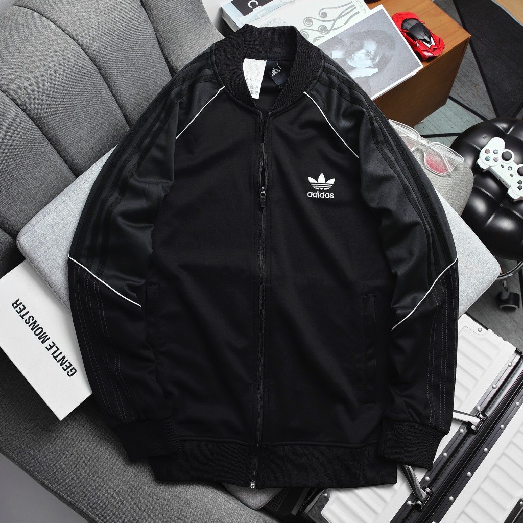 Bộ quần áo nam Adidas SST tracksuits chất liệu nỉ polyester cao cấp, siêu co giãn, không bai xù B163