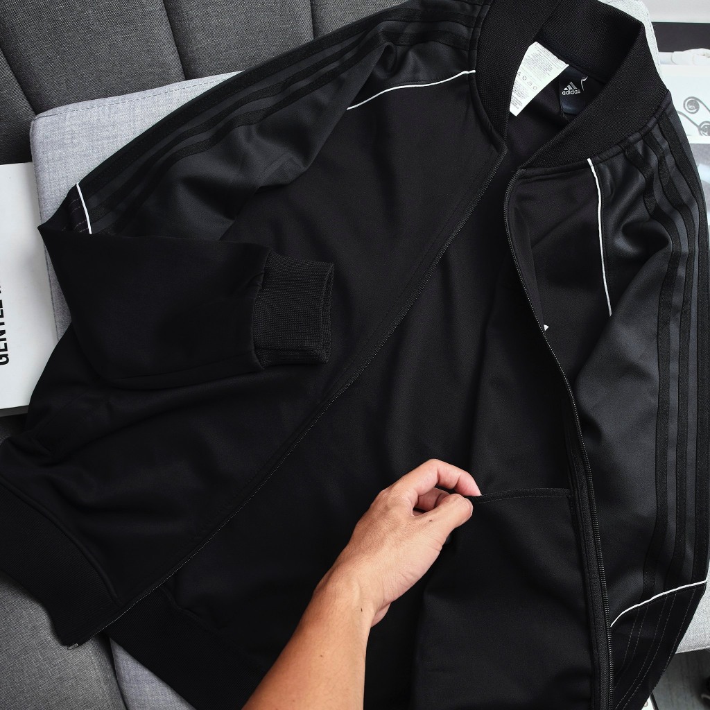 Bộ quần áo nam Adidas SST tracksuits chất liệu nỉ polyester cao cấp, siêu co giãn, không bai xù B163