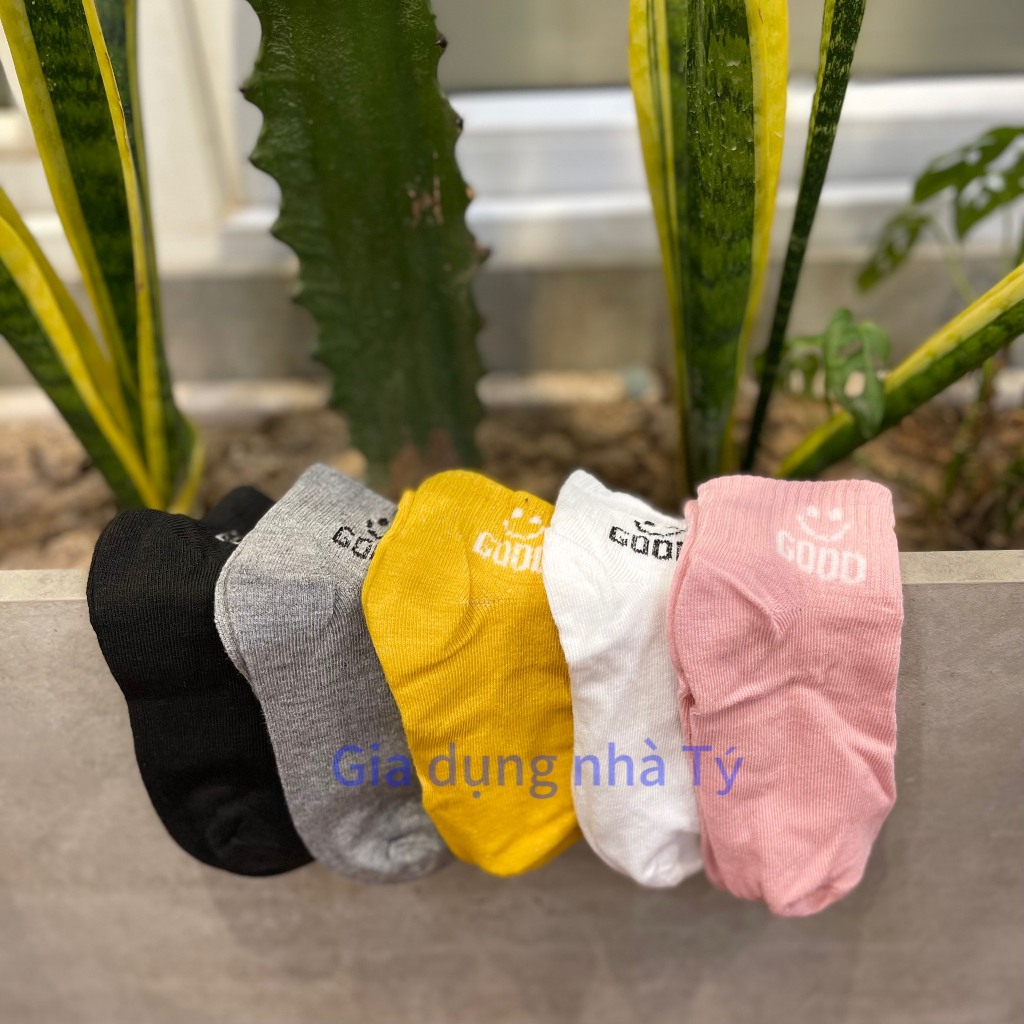 Tất, vớ nữ cổ ngắn chất liệu cotton, co giãn 4 chiều, thấm hút mồ hôi tốt phong cách Lolita dễ thương
