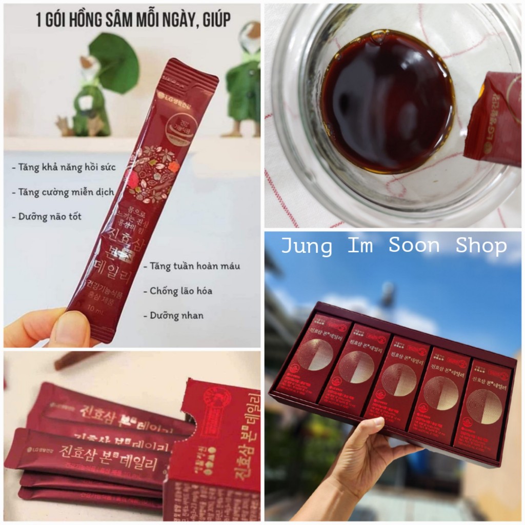 NƯỚC HỒNG SÂM LÊN MEN CÔ ĐẶC LG Life Garden Jinhyosam Bon Daily
