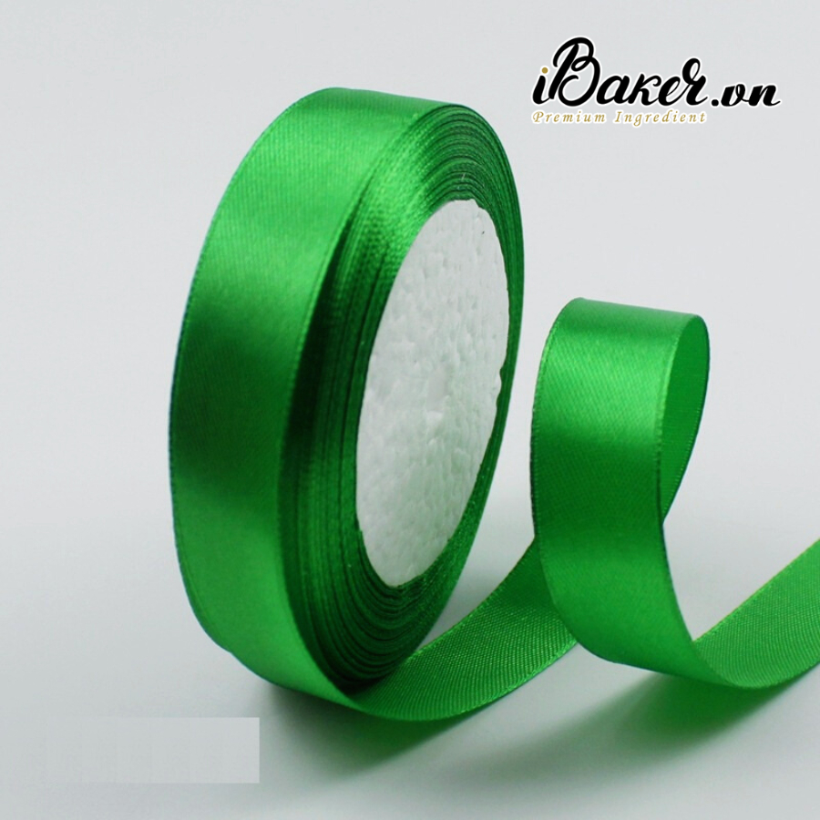 Cuộn ruy băng lụa trơn 2cm*22met nhiều màu sắc trang trí hộp quà, hộp bánh kem