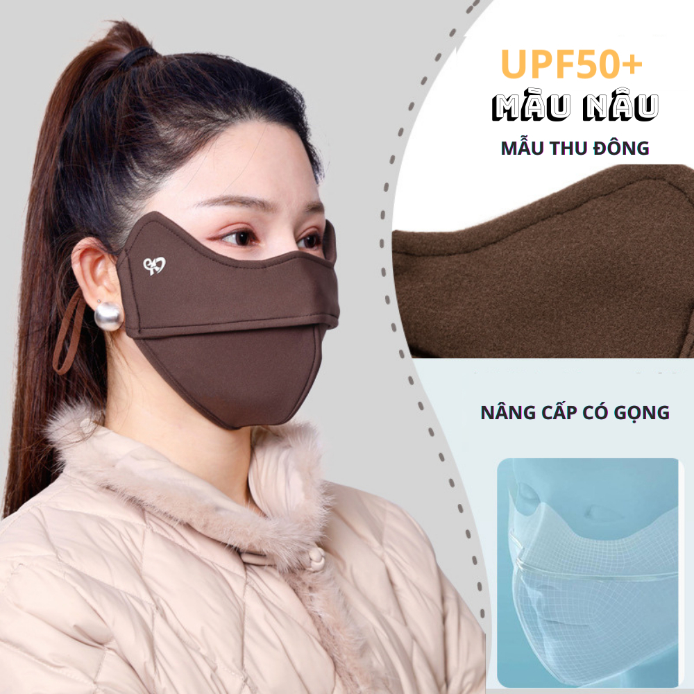Khẩu Trang Chống Tia UV, Chống Nắng Chính hãng - Phiên Bản Thu Đông