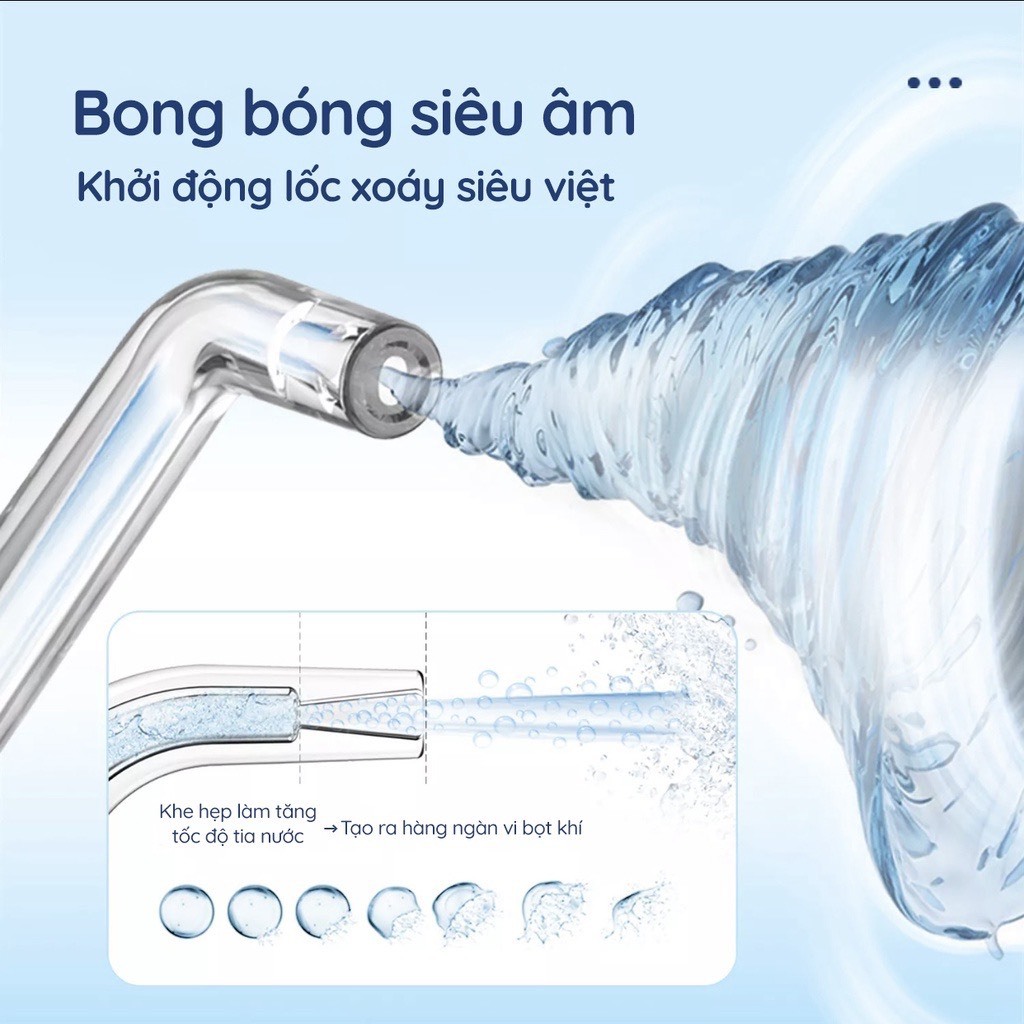 Combo Máy Tăm Nước iSmile ES50 + Bàn Chải Điện Mornwell - Bảo Hành 01 Đổi 01 - Công Nghệ Siêu Âm - Cảm Biến Áp Suất