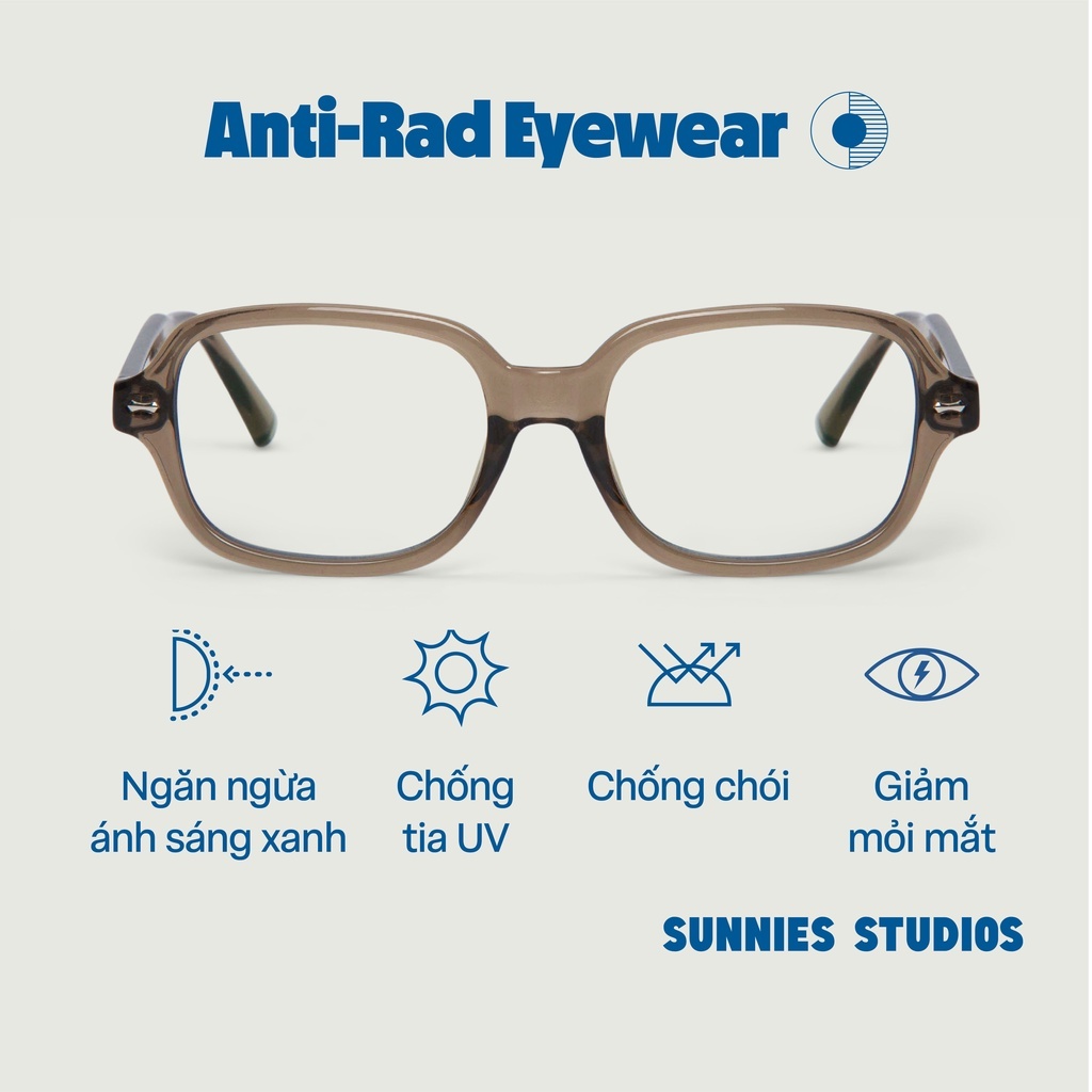 Kính Sunnies Studios Chống Ánh Sáng Xanh Dmitri Fog