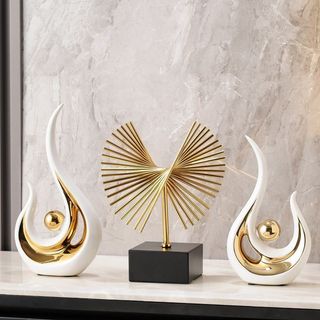 Tượng điêu khắc nghệ thuật diễn viên múa bằng gốm sứ cao cấp phong cách Bắc Âu decor nhà cửa