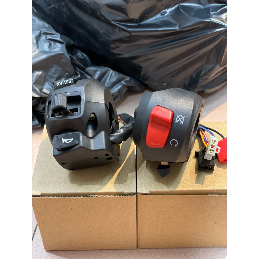 Cùm Công Tắc Ex 150 2019 Có Passing Có Thể Chế Gắn Sirius, Raider, Satria, NVX, CB, Cafe Racer...