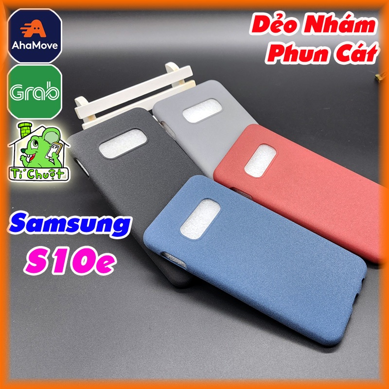 Ốp lưng Samsung S10e Dẻo Màu Phun Cát Nhám Mịn