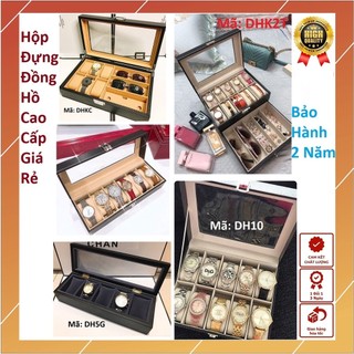 Hộp Đựng Đồng Hồ, Trang Sức, Mắt Kính Nhiều Ngăn [Vỏ Da - Vỏ Gỗ] - BOX'S W Thế Giới Hộp Đồng Hồ