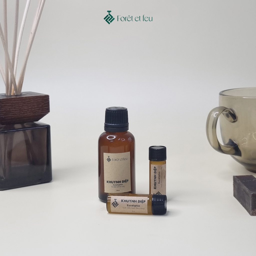 Tinh dầu Khuynh Diệp thủ công Forêt et feu thiên nhiên hữu cơ dung tích 5ml, 30ml và 100ml