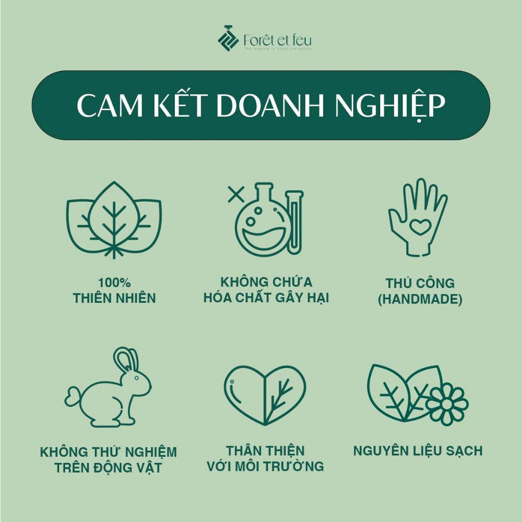 Tinh dầu Khuynh Diệp thủ công Forêt et feu thiên nhiên hữu cơ dung tích 5ml, 30ml và 100ml