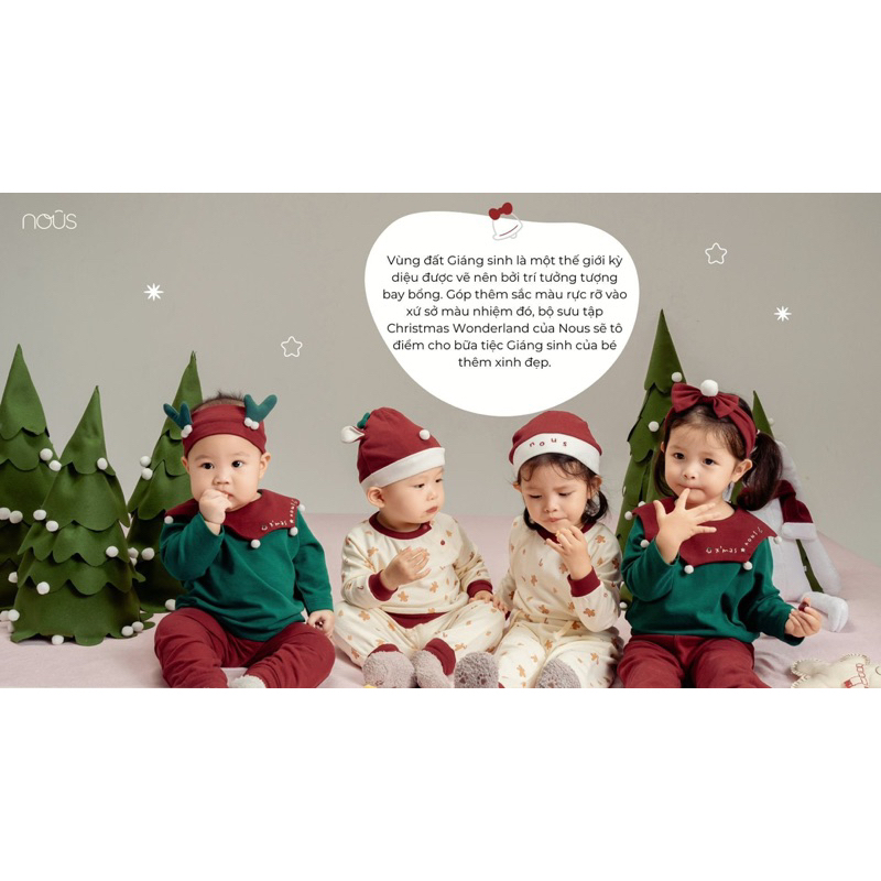 Bộ quần áo dài tay Noel cho bé 9 tháng tới 2 tuổi