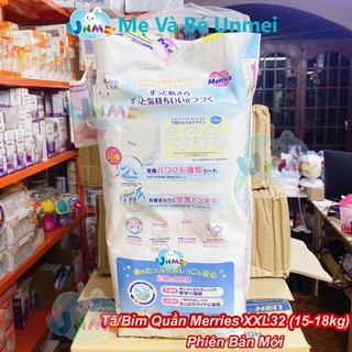 Tã/bỉm quần Merries size XXL - 32 miếng (Cho bé 15 - 28kg)