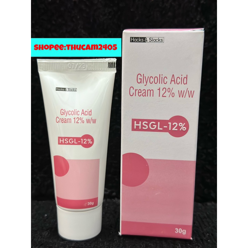 Cream Glycolic acid HSGL 6%-12% AHA Tẩy Tế Bào Chết, Mờ Thâm, Chống Lão Hoá Da .