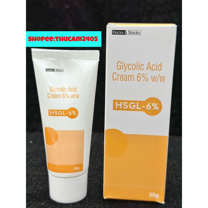 Cream Glycolic acid HSGL 6%-12% AHA Tẩy Tế Bào Chết, Mờ Thâm, Chống Lão Hoá Da .