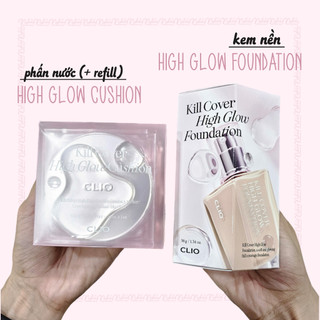 Phấn nước Clio Kill Cover High Glow Cushion / Kem nền Clio Kill Cover High Glow Foundation