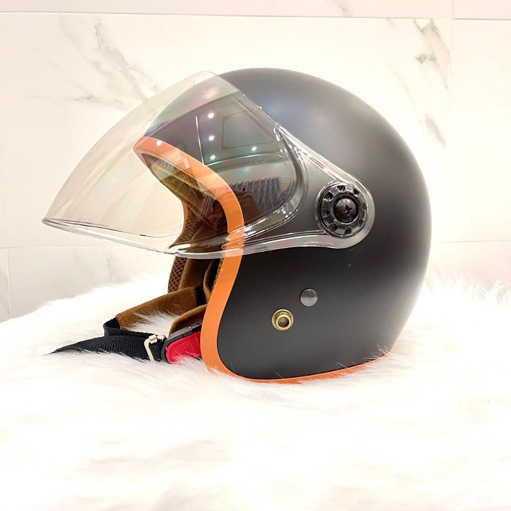 Mũ Bảo Hiểm 3/4, Nón Bảo Hiểm Có Kính Poc Che Kín Mặt Chống Tia UV Thời Trang