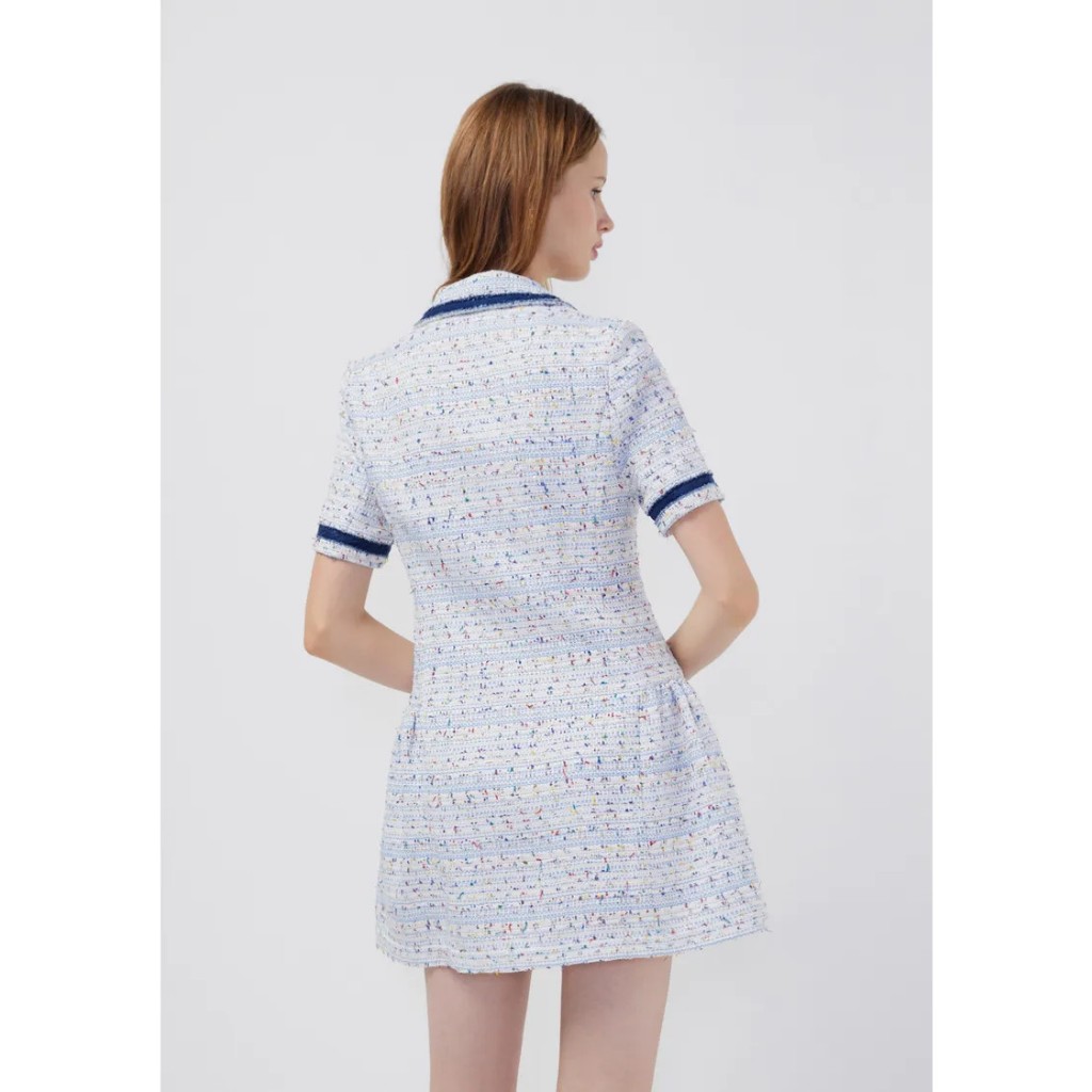 Đầm tweed lyn around newtag