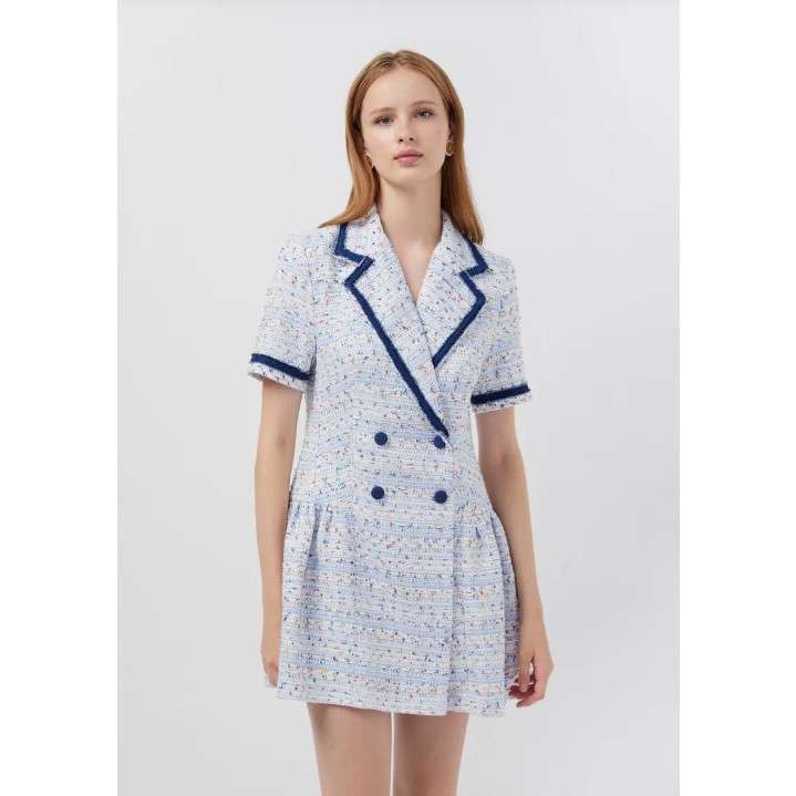 Đầm tweed lyn around newtag