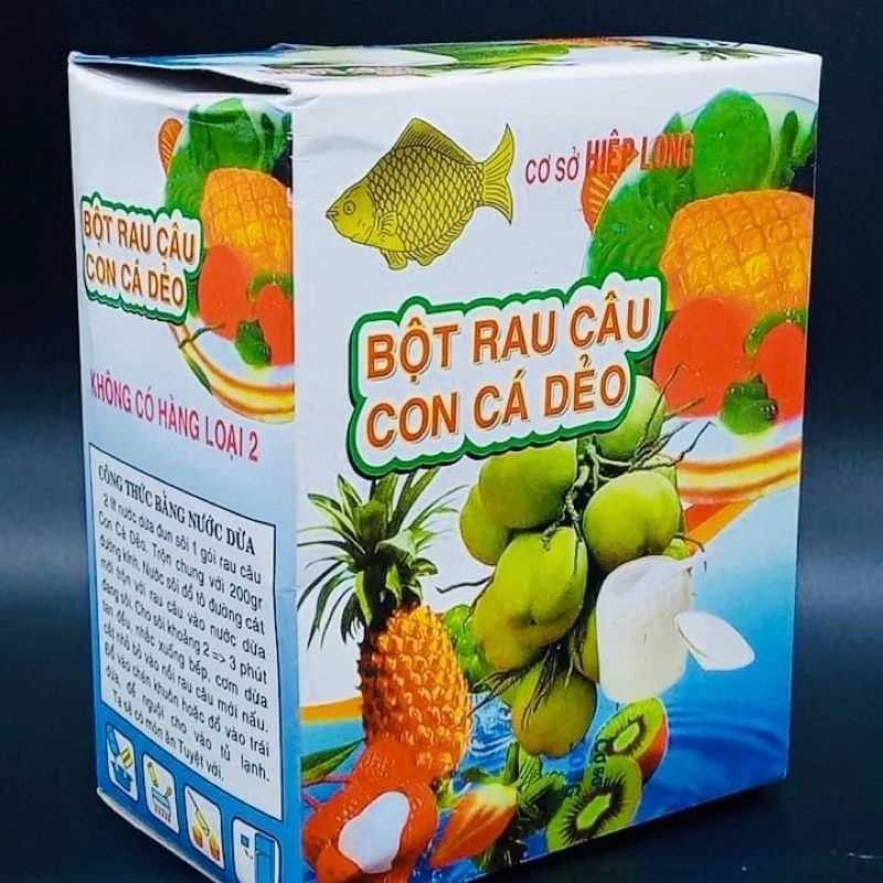 Bột rau câu con cá dẻo