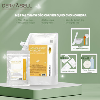 Set mặt nạ Dermabell chống lão hóa Luxury Gold Modelling Mask chiết xuất từ vàng (tặng kèm bộ dụng cụ hãng)
