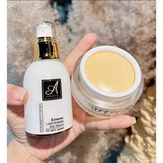 Combo face pháp và serum mỹ phẩm a trắng da