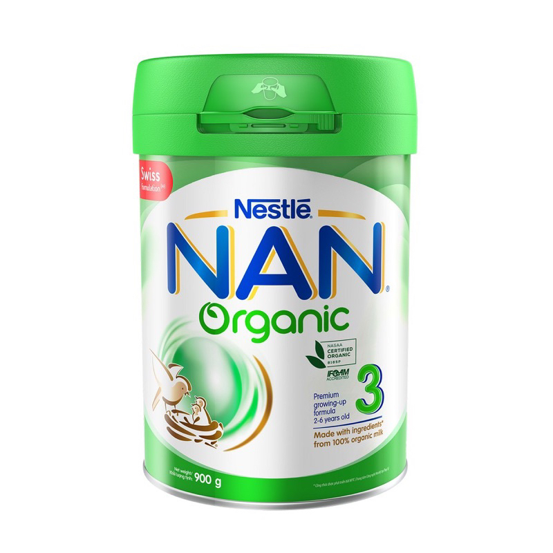 Sữa Nan Organic số 3 900gr cho bé từ 2-6 tuổi