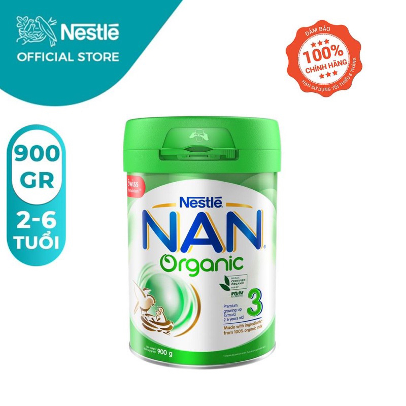 Sữa Nan Organic số 3 900gr cho bé từ 2-6 tuổi