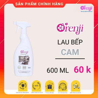Nước lau bếp an toàn không hóa chất, tinh dầu cam ORENJI - Sạch dầu mỡ, bếp sáng bóng, khử mùi tanh