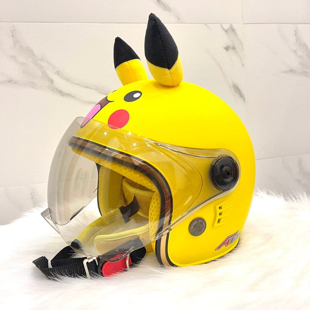 Mũ Bảo Hiểm 3/4 Trẻ Em, Nón Bảo Hiểm 3/4 Có Kính Chống Tia UV Cho Bé Từ 4 đến 10 Tuổi