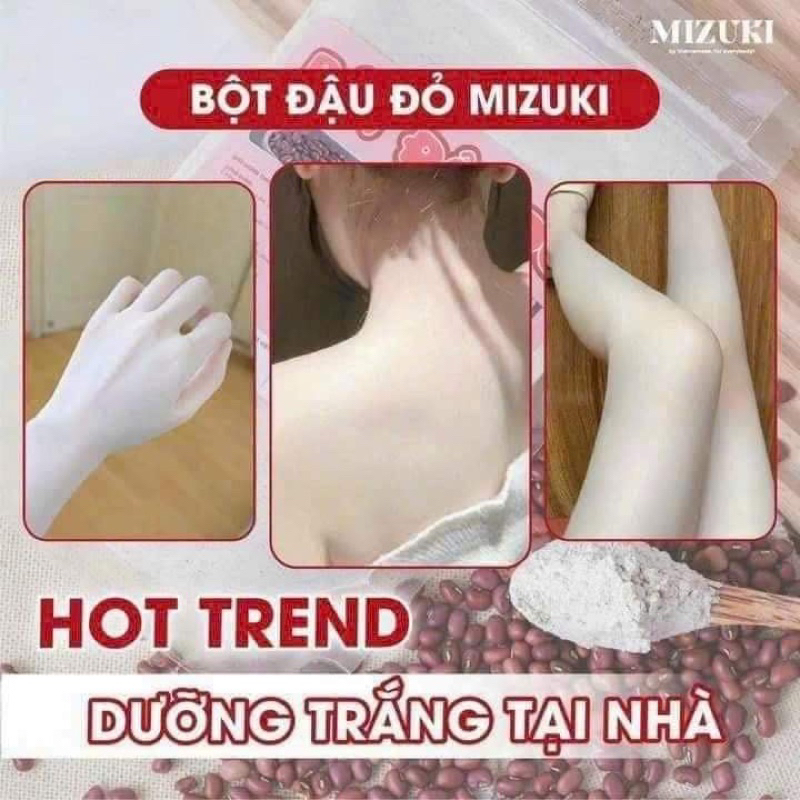bột đậu đỏ  tắm trắng Mizuki