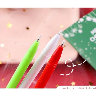 combo 100 Bút nước noel (3 màu mực xanh-đen-tím)