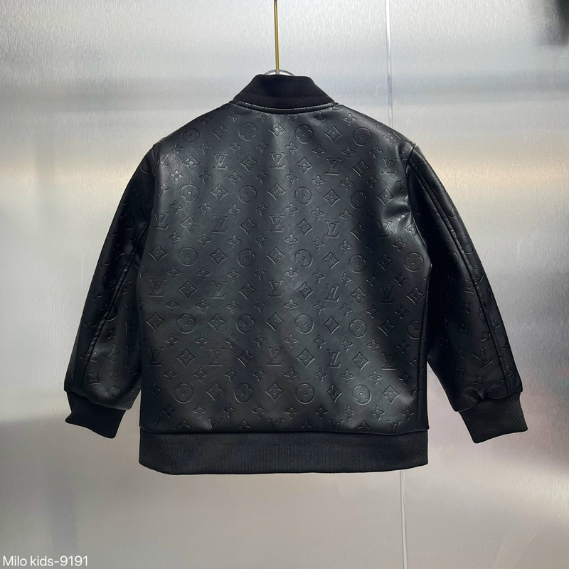 Áo khoác da cho bé dập vân caoo cấpp sang sịn lên dáng chuẩn rickid