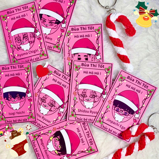 Card Blue Lock christmas | Card Thi Tốt Blue Lock bóc pack nhân phẩm | Card Anime Blue Lock Chigiri, Ryusei, Isagi