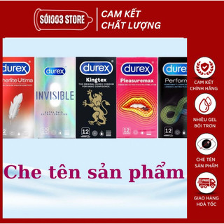 Bao cao su durex hộp 12 bcs đủ loại