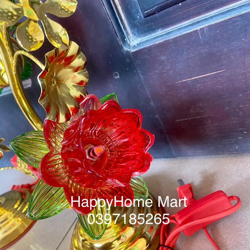 ĐÈN THỜ HOA SEN 3 tầng 50cm