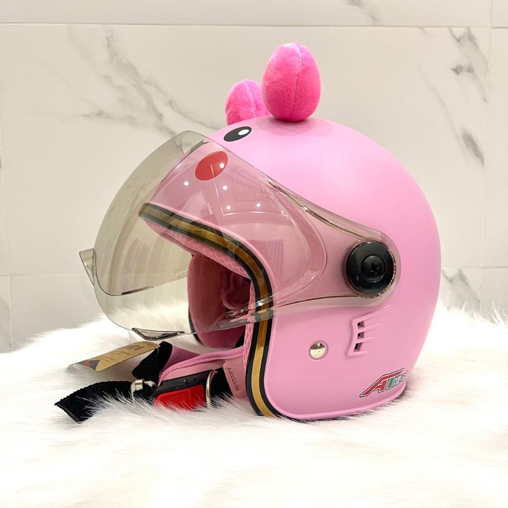 Nón Bảo Hiểm 3/4 Trẻ Em Có kính Chống Tia UV, Nón Cho Bé Trai và Gái Từ 4 đến 10 Tuổi