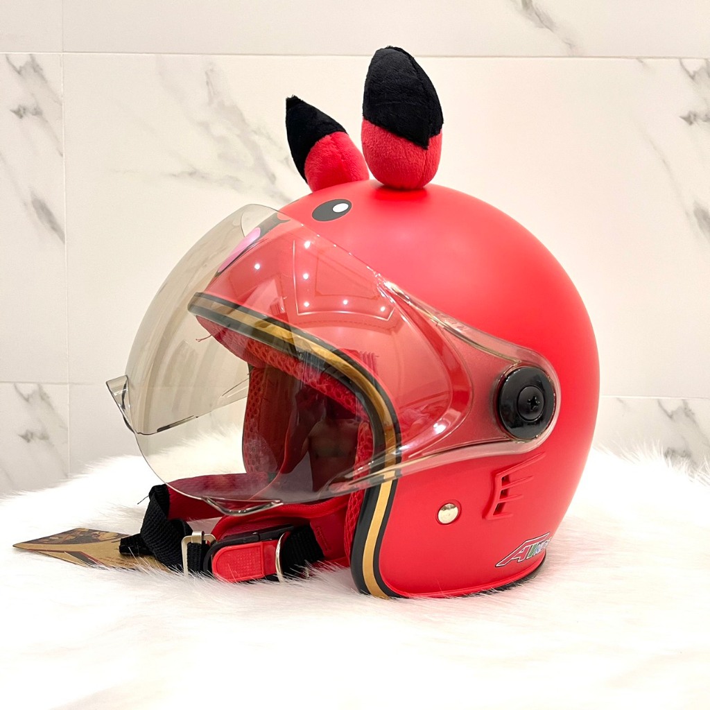 Nón Bảo Hiểm 3/4 Trẻ Em Có kính Chống Tia UV, Nón Cho Bé Trai và Gái Từ 4 đến 10 Tuổi