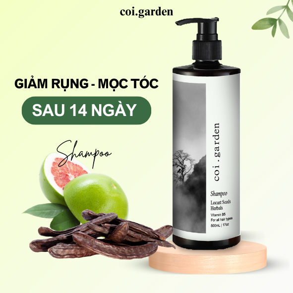 Dầu gội bồ kết bưởi Coigarden 500ml giảm gàu giảm rụng mọc tóc nhanh lâu bết - Dầu gội bồ kết bưởi giảm rụng
