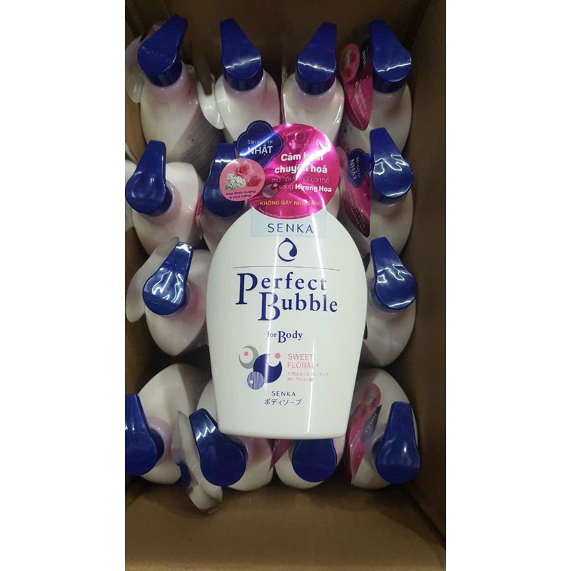Sữa Tắm Senka Perfect Bubble Hương Hoa Hồng và Đinh Hương 500ml