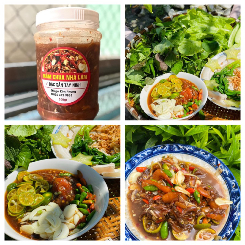 Mắm chua cá cơm Tây Ninh (lẫn tép to) hủ 500gr